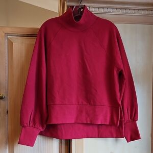 CALIA by Carrie Underwood Red Mock Neck Sweatshirt
